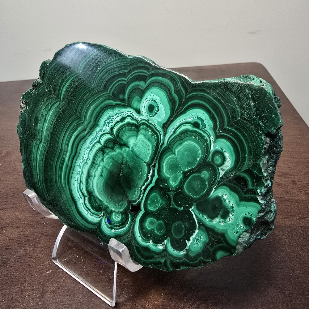 Malachite Crystal Slab 1.3 lbs - Picture 12 of 15